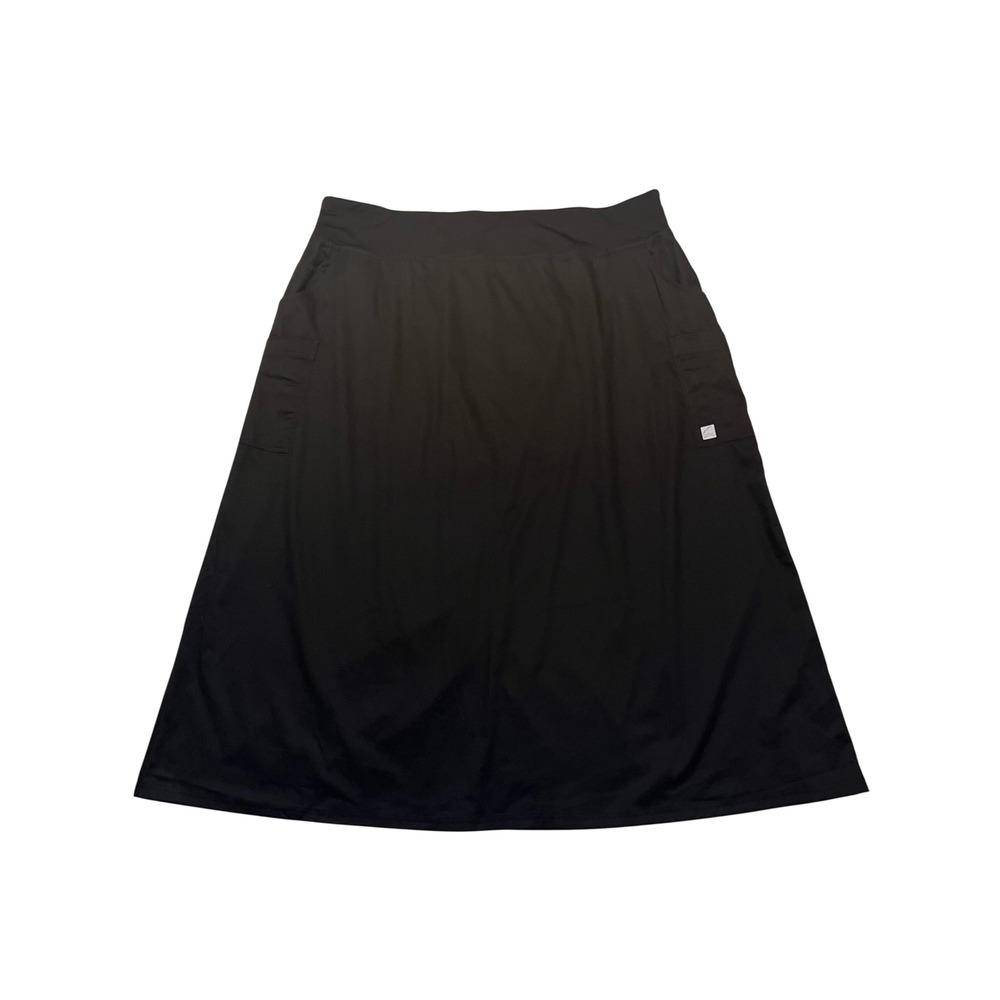 Butter-Soft Stretch Black Cargo Pocket Comfy Minimalist Midi Skirt NWT Size 3X